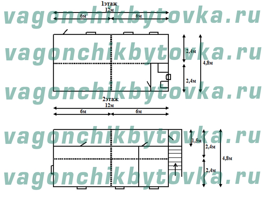 Комплекс модульный из склада, магазина, офиса